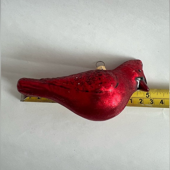 Glass Cardinal Ornament for Christmas Tree & Wreath Holiday Winter Bird Ornament - Picture 7 of 10